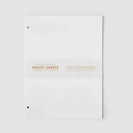Fotopapper - Large 10 st Vitt
